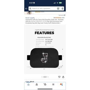 Fanny Pack Or Crossbody, Shoulder Bag Has Initial “J” With Sparkle On Black